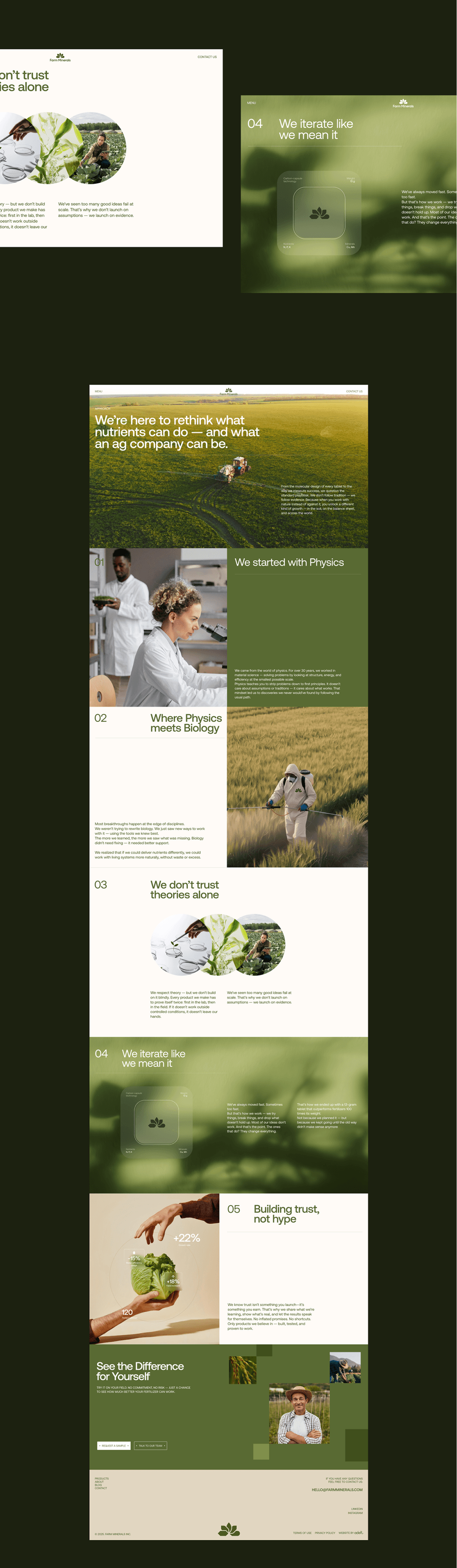 Green Harvest laptop mockup