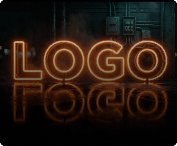 Orange robotic portrait for social loops